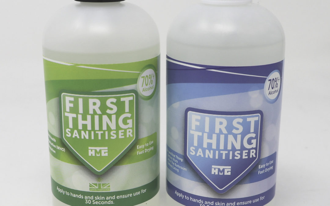 HMG Paints donates hand sanitiser
